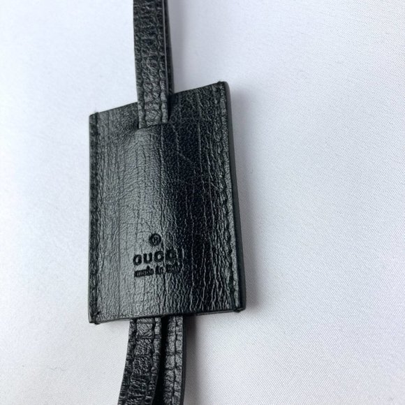 Gucci Handbags - GUCCI Black Leather Clochette Bag Charm